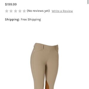 26R Tailored Sportsman Trophy Hunter Tan Side Zip Riding Breeches GUC